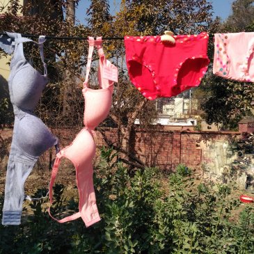 Women wear bras and underwear!